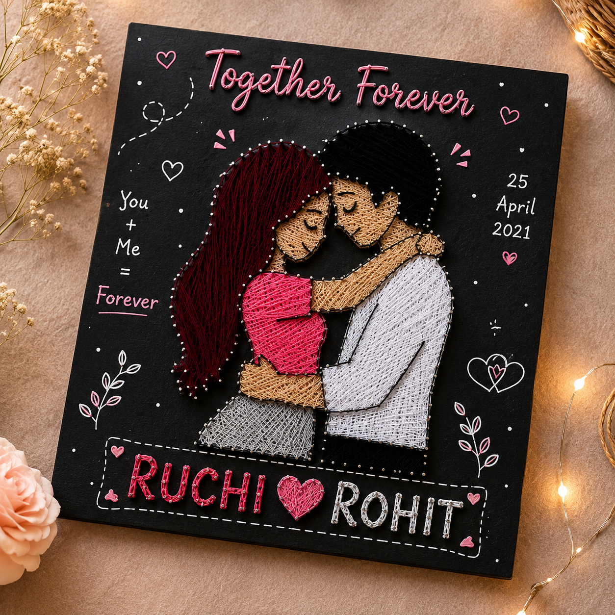 Made for Each Other String Art
